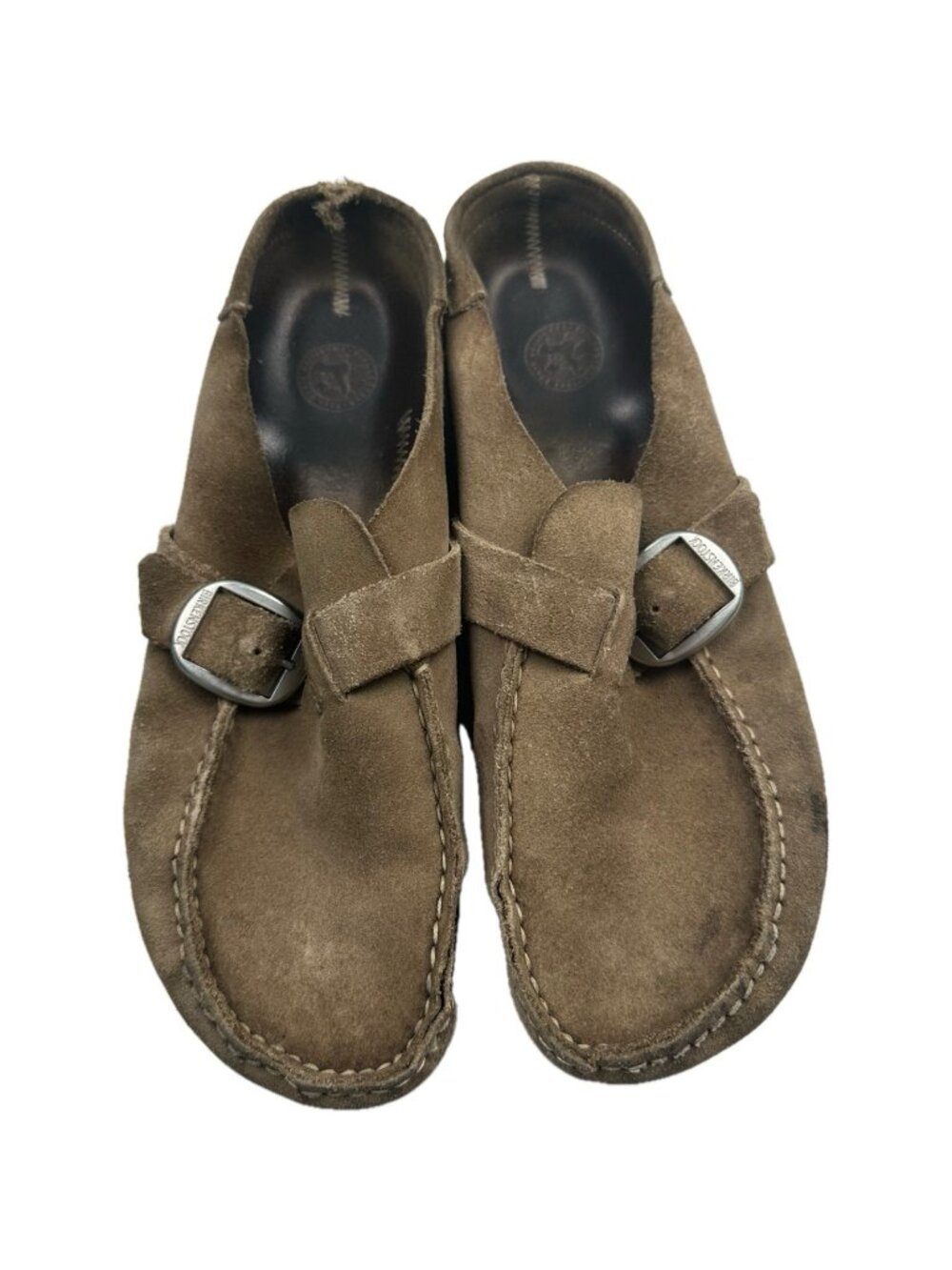 Birkenstock Women's Buckley Tea Brown Suede Slip On Clog EU 41 US 10